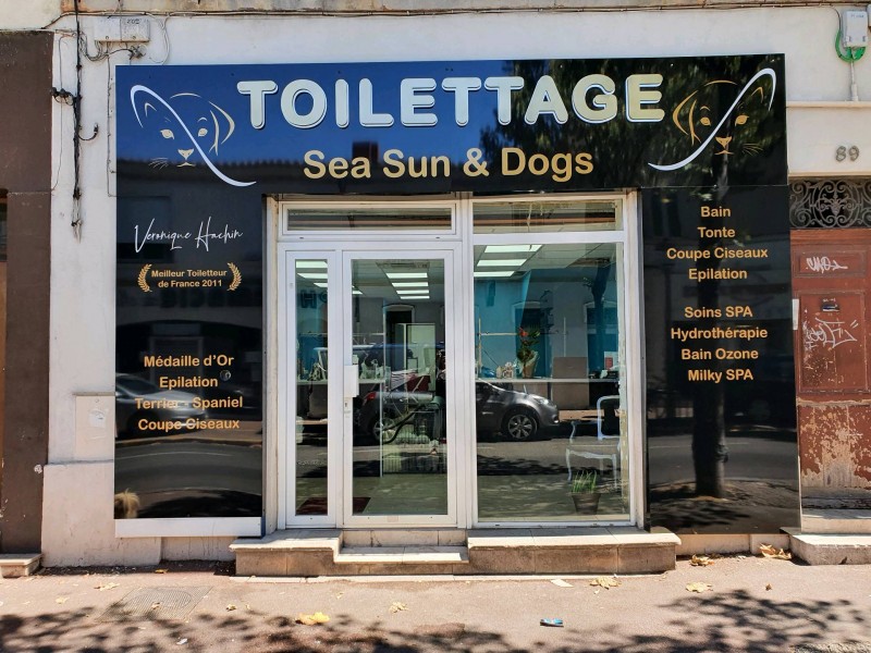 Le salon de toilettage à déménagé au 89 boulevard de la concorde  13009