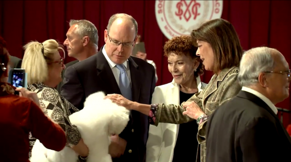 LES ALTESSES DE MONACO ET VERONIQUE